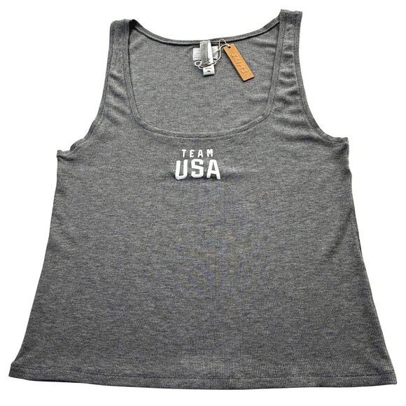 SKIMS Soft Lounge Tank Top + Pants Set Team USA Heather Gray 4X - Picture 4 of 14